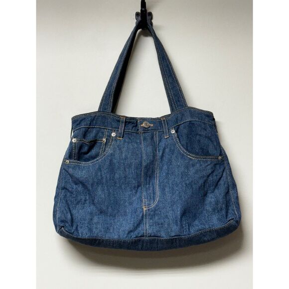 Levi's Handbags - LEVI'S Jean/Denim Cotton Retro Hippie Tote Bag, Rare